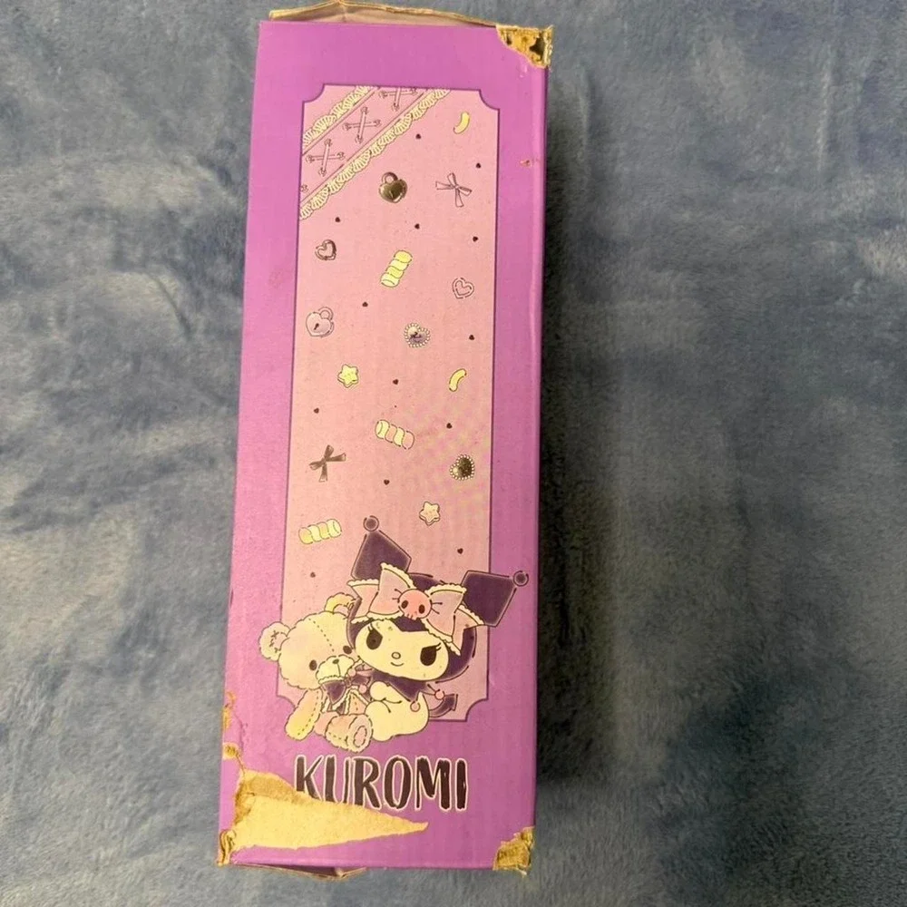 Kuromi Sanrio pink water bottle new